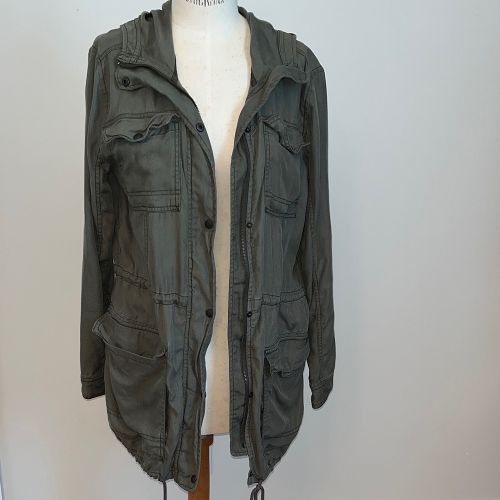 Abercrombie & Fitch Dark Green Utility Jacket